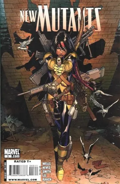 New Mutants, Vol. 3 #3 Adam Kubert Regular Cover comic book cover, 2009