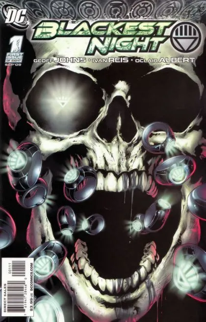 Blackest Night #1 Ivan Reis Regular comic book cover, 2009