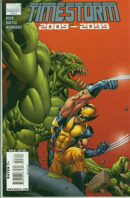 Timestorm 2009 / 2099 #3 comic book cover, 2009