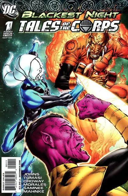 Blackest Night: Tales of the Corps #1 Ed Benes Regular comic book cover, 2009
