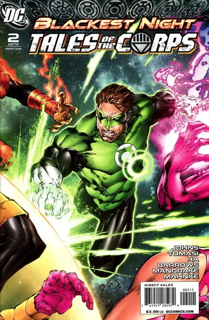 Blackest Night: Tales of the Corps #2 Ed Benes Regular comic book cover, 2009
