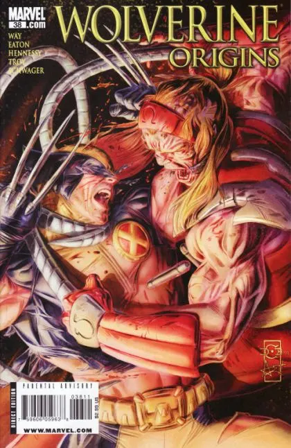 Wolverine: Origins #38 Doug Braithwaite Regular Cover comic book cover, 2009