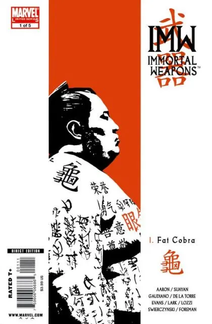 Immortal Weapons #1 David Aja Regular Cover comic book cover, 2009
