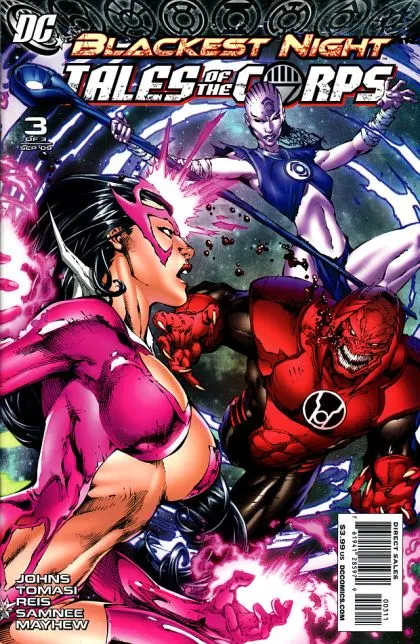 Blackest Night: Tales of the Corps #3 Ed Benes Regular comic book cover, 2009