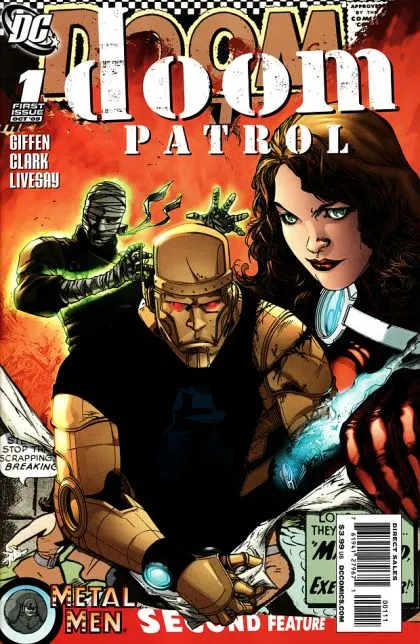 Doom Patrol, Vol. 5 #1 Matthew Clark Regular Cover comic book cover, 2009