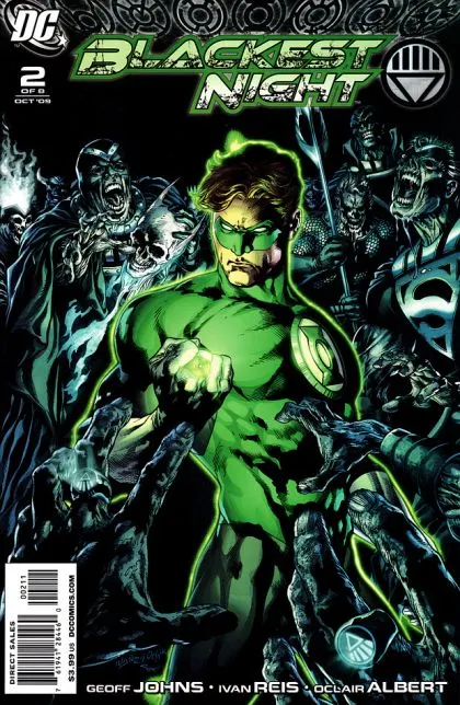 Blackest Night #2 Ivan Reis Regular comic book cover, 2009