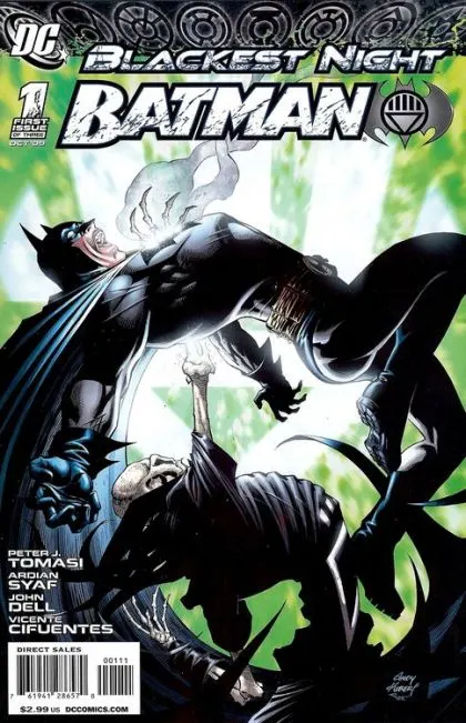 Blackest Night: Batman #1 Andy Kubert Regular comic book cover, 2009