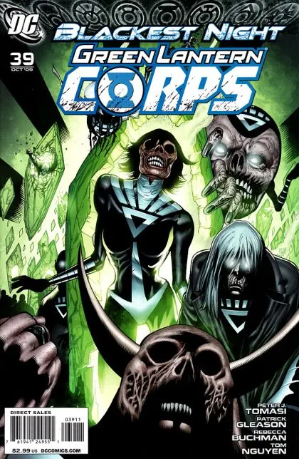 Green Lantern Corps, Vol. 1 #39 Patrick Gleason Regular comic book cover, 2009