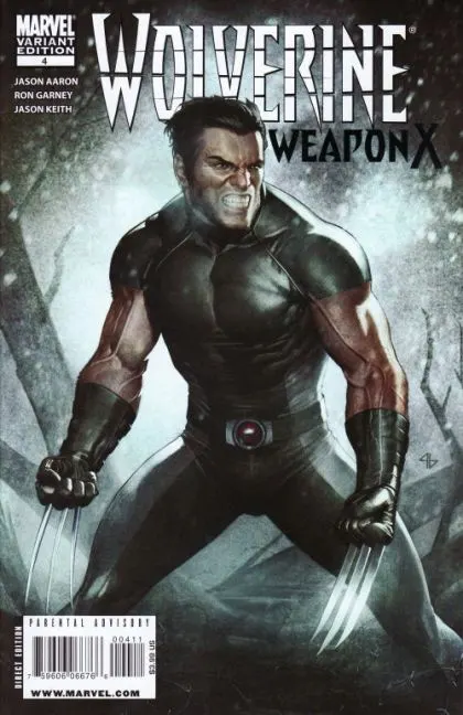 Wolverine: Weapon X #4 Adi Granov Variant comic book cover, 2009