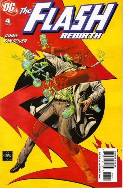 The Flash: Rebirth #4 Ethan Van Sciver Regular Cover comic book cover, 2009