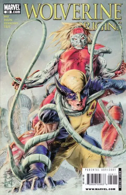 Wolverine: Origins #39 Doug Braithwaite Regular comic book cover, 2009