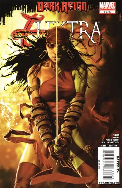 Dark Reign: Elektra #5 comic book cover, 2009