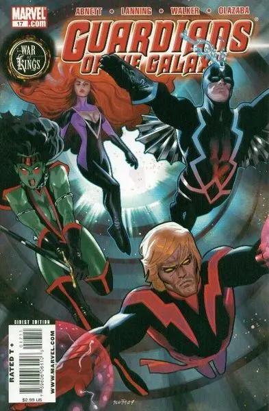 Guardians of the Galaxy, Vol. 2 #17 Daniel Acuna Regular Cover comic book cover, 2009