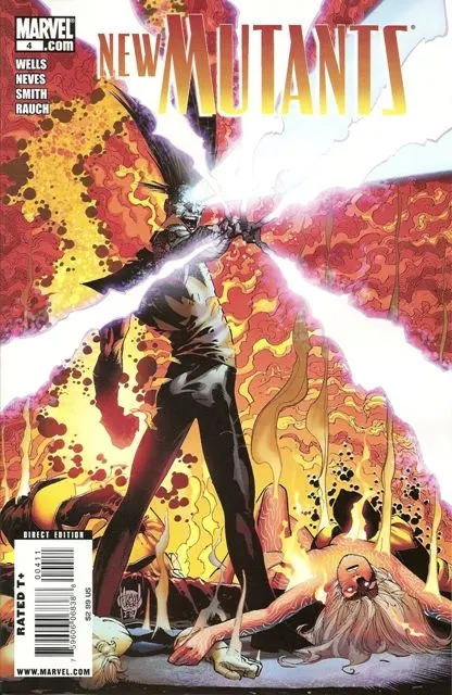 New Mutants, Vol. 3 #4 Adam Kubert Regular Cover comic book cover, 2009