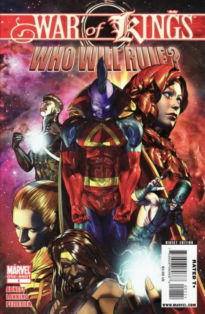 War of Kings: Who Will Rule? #1 comic book cover, 2009