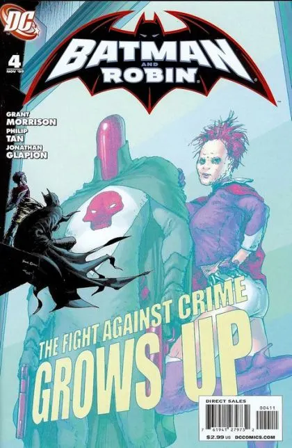Batman and Robin, Vol. 1 #4 Frank Quitely Regular Cover comic book cover, 2009