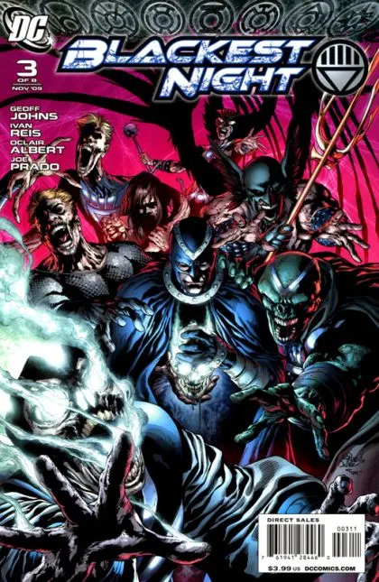 Blackest Night #3 Ivan Reis Regular comic book cover, 2009