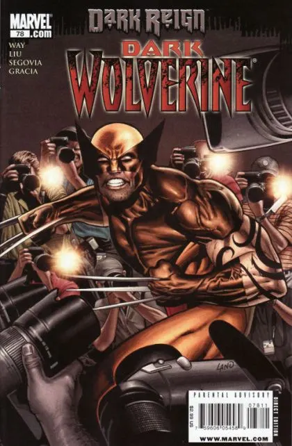 Wolverine, Vol. 3 #78 Greg Land Regular Cover comic book cover, 2009