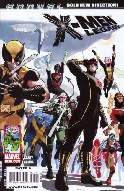 X-Men: Legacy, Vol. 1 Annual #1 comic book cover, 2009