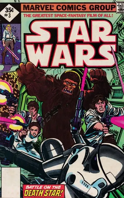 Star Wars, Vol. 1 (Marvel) #3 Whitman Variant Reprint - 35 Cent comic book cover, 1977