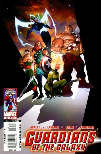 Guardians of the Galaxy, Vol. 2 #18 comic book cover, 2009