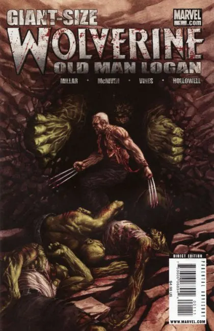 Wolverine: Old Man Logan Giant-Size #1 Steve McNiven Regular comic book cover, 2009