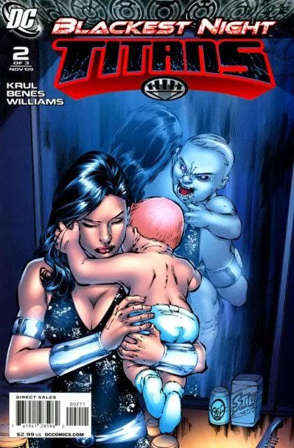 Blackest Night: Titans #2 Ed Benes Regular comic book cover, 2009