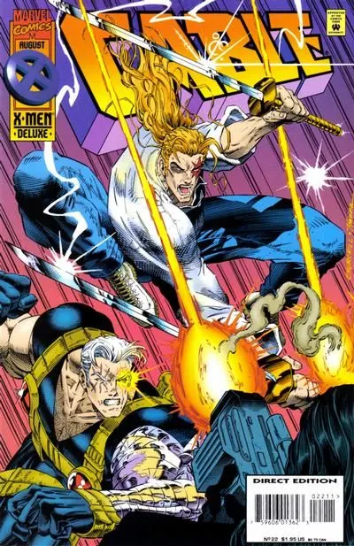 Cable, Vol. 1 #22 Direct Edition comic book cover, 1995