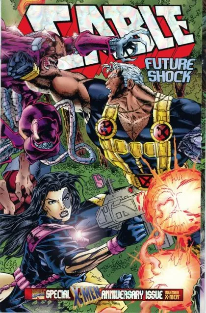Cable, Vol. 1 #25 Direct Collector's Edition Foil Wraparound Cover comic book cover, 1995