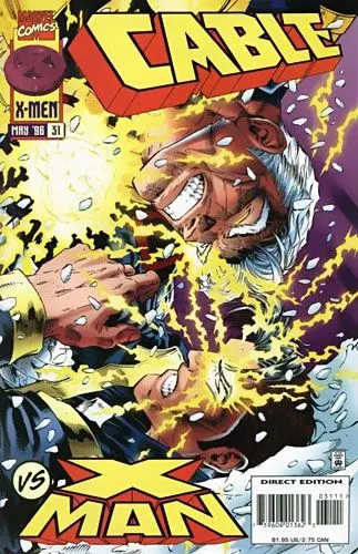 Cable, Vol. 1 #31 Direct Edition comic book cover, 1996
