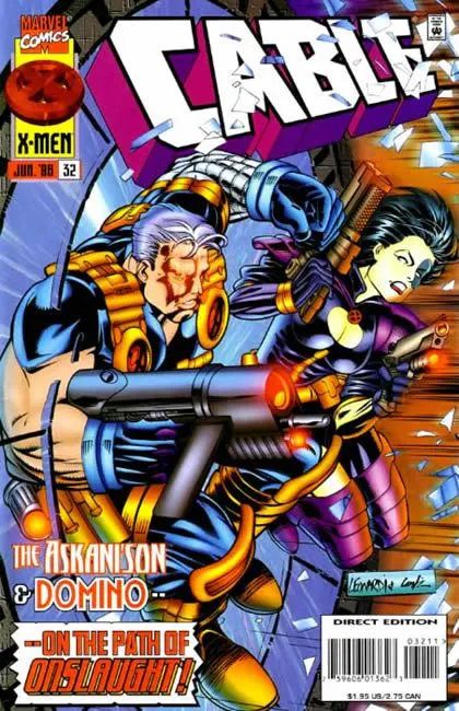 Cable, Vol. 1 #32 Direct Edition comic book cover, 1996