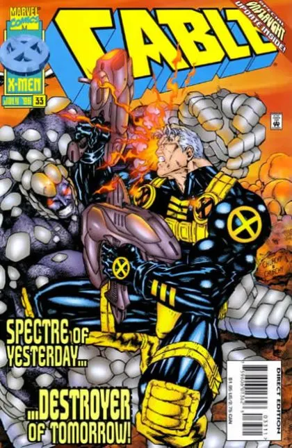 Cable, Vol. 1 #33 Direct Edition comic book cover, 1996
