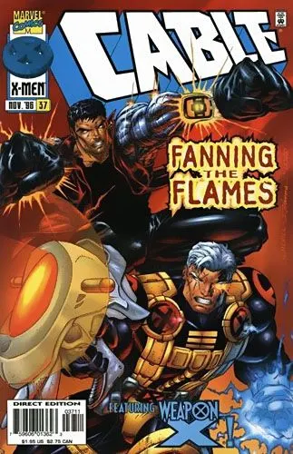 Cable, Vol. 1 #37 Direct Edition comic book cover, 1996