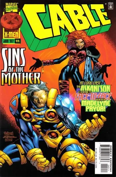 Cable, Vol. 1 #44 Direct Edition comic book cover, 1997