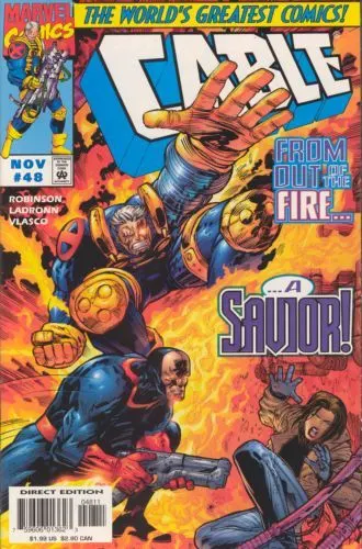 Cable, Vol. 1 #48 Direct Edition comic book cover, 1997