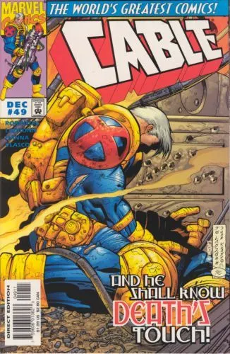 Cable, Vol. 1 #49 Direct Edition comic book cover, 1997