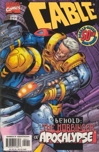 Cable, Vol. 1 #50 Direct Edition comic book cover, 1998
