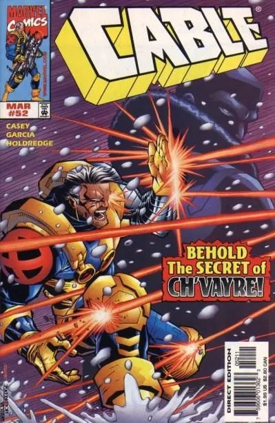 Cable, Vol. 1 #52 Direct Edition comic book cover, 1998