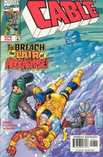 Cable, Vol. 1 #53 Direct Edition comic book cover, 1998