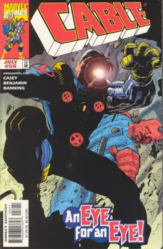 Cable, Vol. 1 #56 Direct Edition comic book cover, 1998