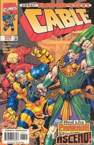 Cable, Vol. 1 #57 Direct Edition comic book cover, 1998