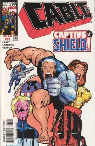 Cable, Vol. 1 #61 Direct Edition comic book cover, 1998