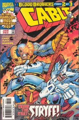 Cable, Vol. 1 #63 Direct Edition comic book cover, 1999