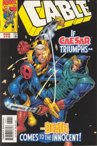 Cable, Vol. 1 #70 Direct Edition comic book cover, 1999