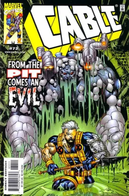 Cable, Vol. 1 #72 Direct Edition comic book cover, 1999