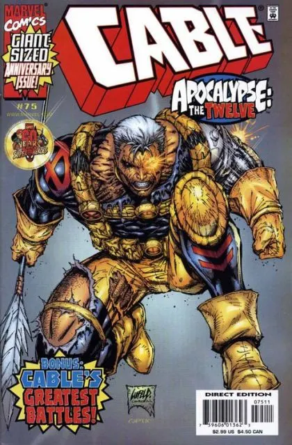 Cable, Vol. 1 #75 Direct Edition comic book cover, 2000