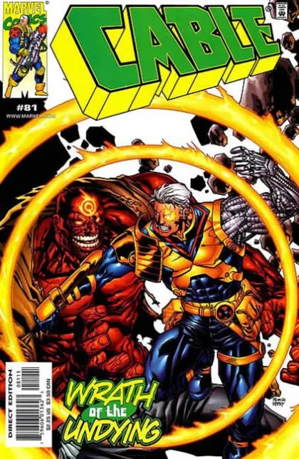 Cable, Vol. 1 #81 Direct Edition comic book cover, 2000
