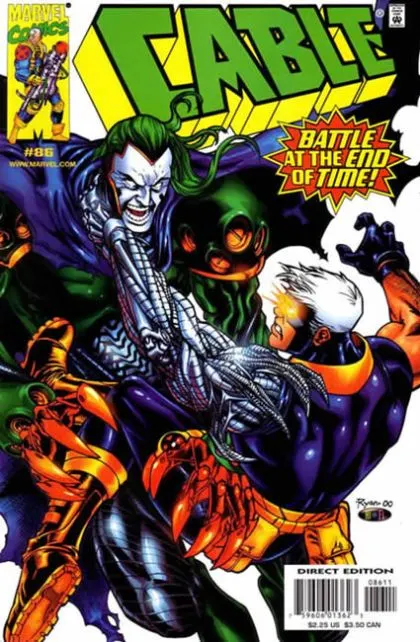 Cable, Vol. 1 #86 Direct Edition comic book cover, 2000