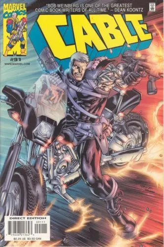 Cable, Vol. 1 #91 Direct Edition comic book cover, 2001
