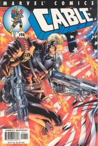 Cable, Vol. 1 #94 Direct Edition comic book cover, 2001